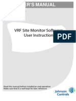 Amazon VRF Site Monitor Software Instruction 130131 PDF