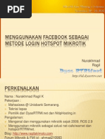 Download Menggunakan Facebook Sebagai Metode Login HotsPot Mikrotik by Ragil Akimoto SN195369146 doc pdf
