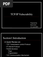 Download Presentation on TCP-IP Vulnerabilities by mohit_kohli6739 SN19536994 doc pdf