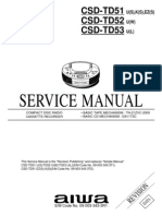 Service Manual: CSD-TD51 CSD-TD52 CSD-TD53