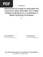 Download Mathematical Model to Estimate the Maximum Splat Diameter of a Metal Droplet Impinging on a Subst by micmech SN19537490 doc pdf