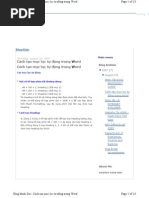 Download Tao Muc Luc Trong Word by manred88 SN19537603 doc pdf