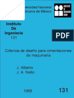 131 Criterio para Cimentaciones de Maquinaria