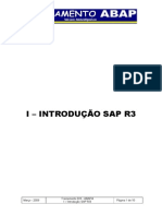 I - Introdução SAP R3