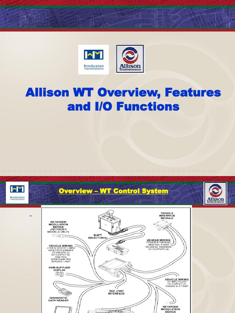 WT Transmission Features & I/O Overview | PDF | Transmission (Mechanics ...