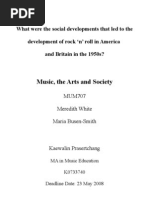 Download What were the social developments that led to the development of rock n roll in America  Britain in 1950s by Kaewalin Prasertchang SN19538534 doc pdf