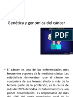 Genética y genómica del cáncer