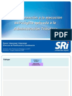 Ecuador - Byron Vásconez - Proceso Planificación Del SRI (BV) 31 de Julio de 2009