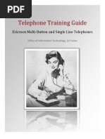 Telephone Training Guide: Ericsson Multi - Button and Single Line Telephones