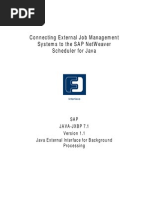 Connecting External Job Management Systems To The Sap Netweaver Scheduler For Java