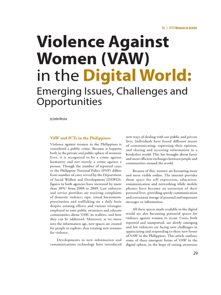 Digital Violence Against Women in the Philippines | PDF | Violence ...