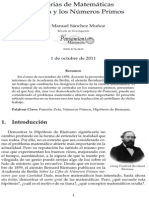 Riemann y Los Numeros Primos