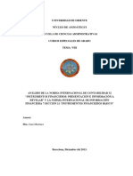 Análisis de La Nic 32 "Instrumentos Financieros: Presentación e Información A Revelar" y La Niif 7 Sección 11 "Instrumentos Financieros Básico"