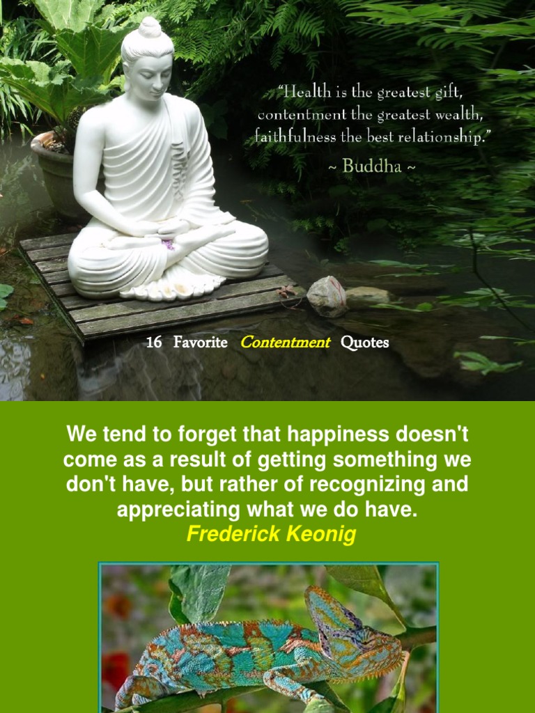 16 Favorite Contentment Quotes | PDF
