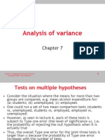 Analysis of Variance: Statistics For Marketing & Consumer Research