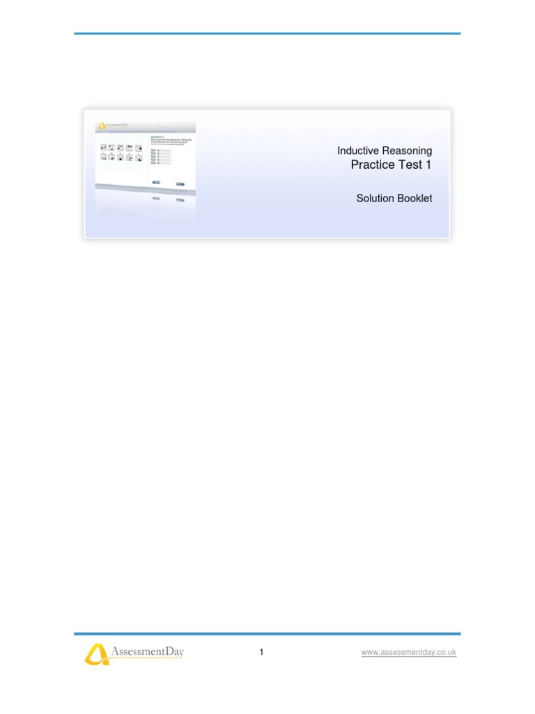 SHL Inductive Reasoning Test Solutions | PDF | Geometry | Teaching ...