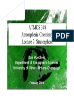 ATMOS 348 Atmospheric Chemistry Lecture 7: Stratosphere