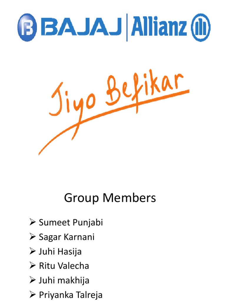 Bajaj Allianz Insurance PDF Reinsurance Insurance
