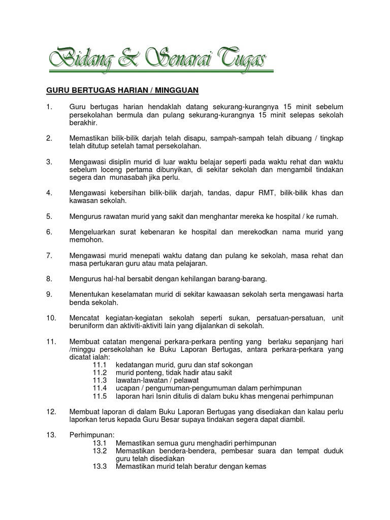 Teks Ucapan Guru Bertugas Harian Perhimpunan Sekolah