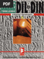 Cengi̇z Özakinci - Dünden Bugüne Türklerde Di̇l Ve Di̇n PDF