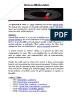 Optical Fibre Cable: Design