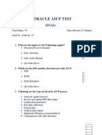 Oracle Ascp Test: MCQS)