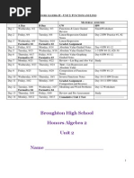 Honors Alg 2 Unit 2 Packet