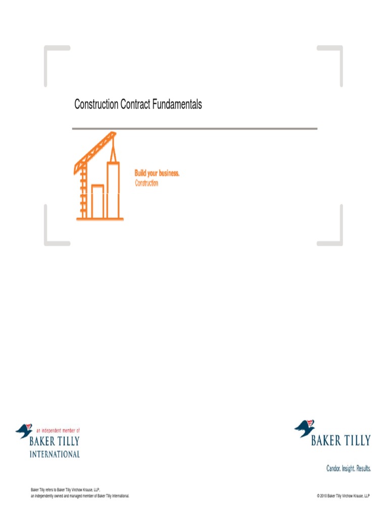 Construction Contract Fundamentals Buildings | PDF | Construction ...