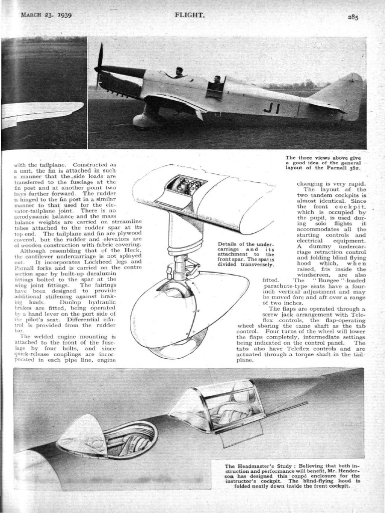 Flight.: MARCH 23, 1939 | PDF | Rudder | Spar (Aeronautics)