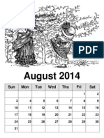PRINTABLE MONTHLY CALENDAR August 2014