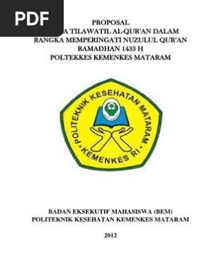 Proposal Nuzulul Quran 2012