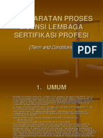 BNSP Present PersyaratanProsesLisensiLSP