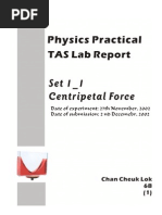 (SCI) Physics Full Lab Report - Centripetal Force