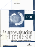 Autoevaluación profesor - J. Nieto