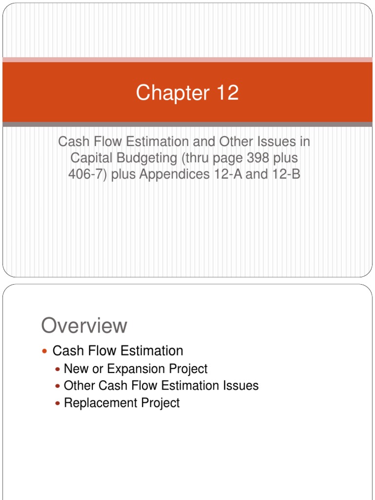 Cash Flow Estimation in Capital Budgeting | PDF | Depreciation ...
