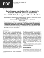 Download Bacteriological examination of drinking water by workingfish SN19551896 doc pdf