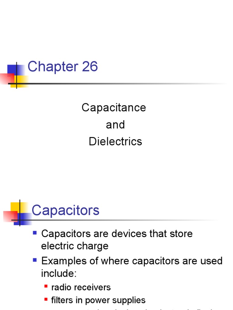Understanding Capacitors and Capacitance | PDF | Dielectric | Capacitor