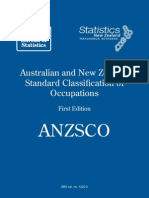 ANZSCO List of Occupations