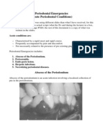 Periodontal Emergencies