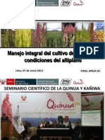 Manejo Integral Cultivo Quinua - Lima