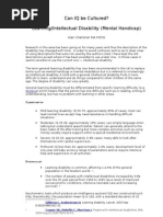 Download Can IQ Be Cultured - LearningIntellectual Disability Mental Handicap by Alan Challoner SN19558053 doc pdf