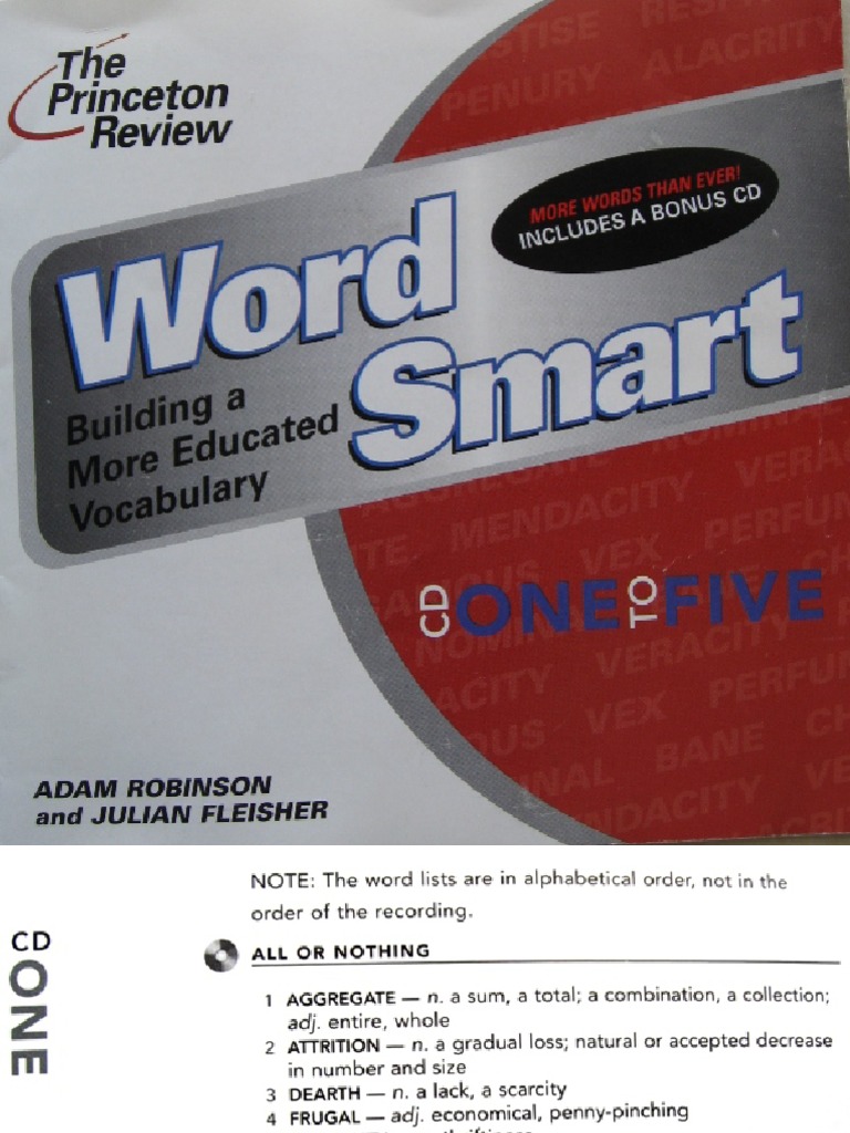 Word Smart: Building An Educated Vocabulary (Princeton