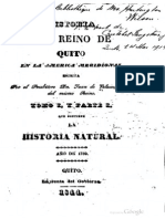 Velasco, Juan de - Historia Del Reino de Quito - Tomo I Parte I - 1789 - 250 Pgs