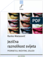 RANKO MATASOVIĆ: Jezična Raznolikost Svijeta