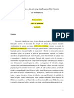 A Prática Docente No Programa Mais Educação