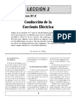 Leción 2 -  Conducción de la corriente eléctrica