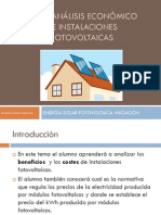 UT11. Analisis Economico de Las Instalaciones Fotovoltaicas