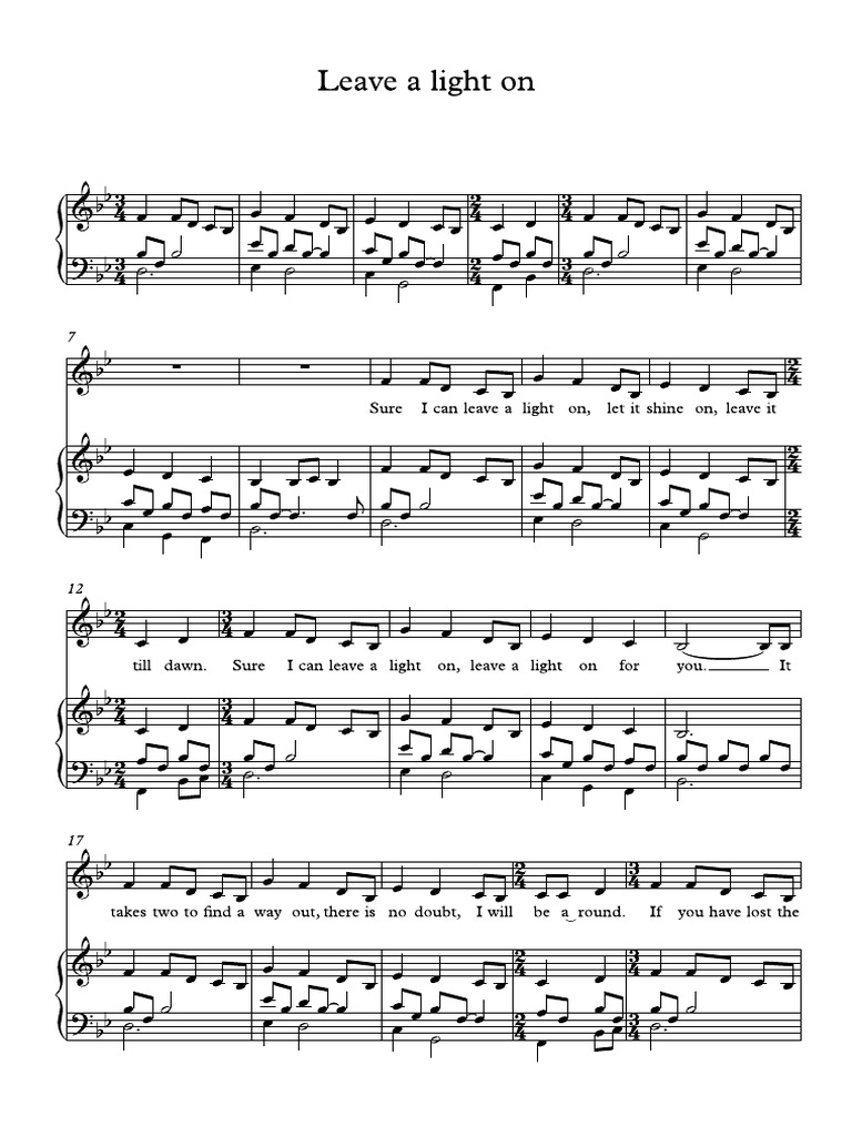 Songs Like Leave A Light On