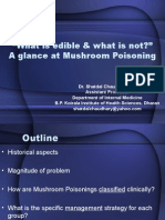 "What Is Edible & What Is Not?" A Glance at Mushroom Poisoning