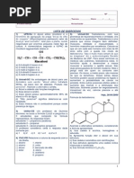 LISTA DE EXERCÍCIOS – FUNÇÕES OXIGENADAS r– 2º TRIMESTRE